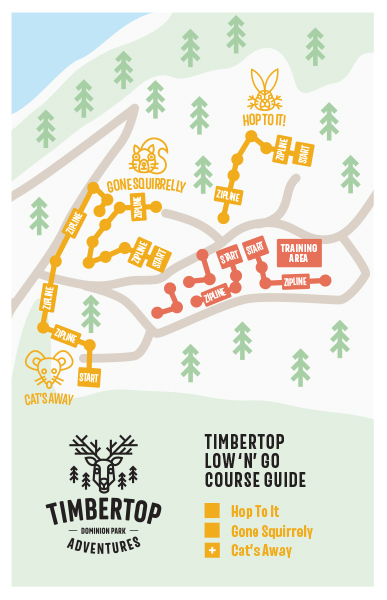 TimberTop Course map