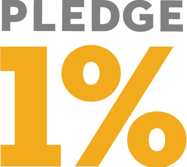 Logo de l'engagement de 1 %.